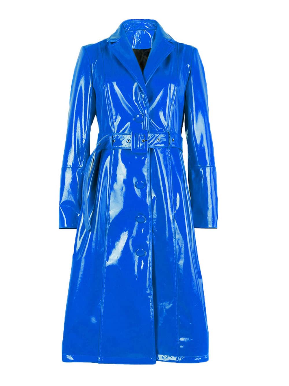 Genuine Patent Leather Trench Coat thumbnail 2