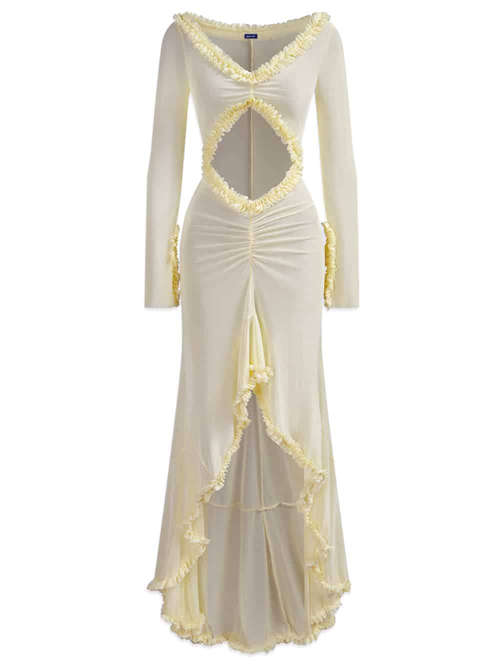 TOTTEME Maxi Dress in Cream