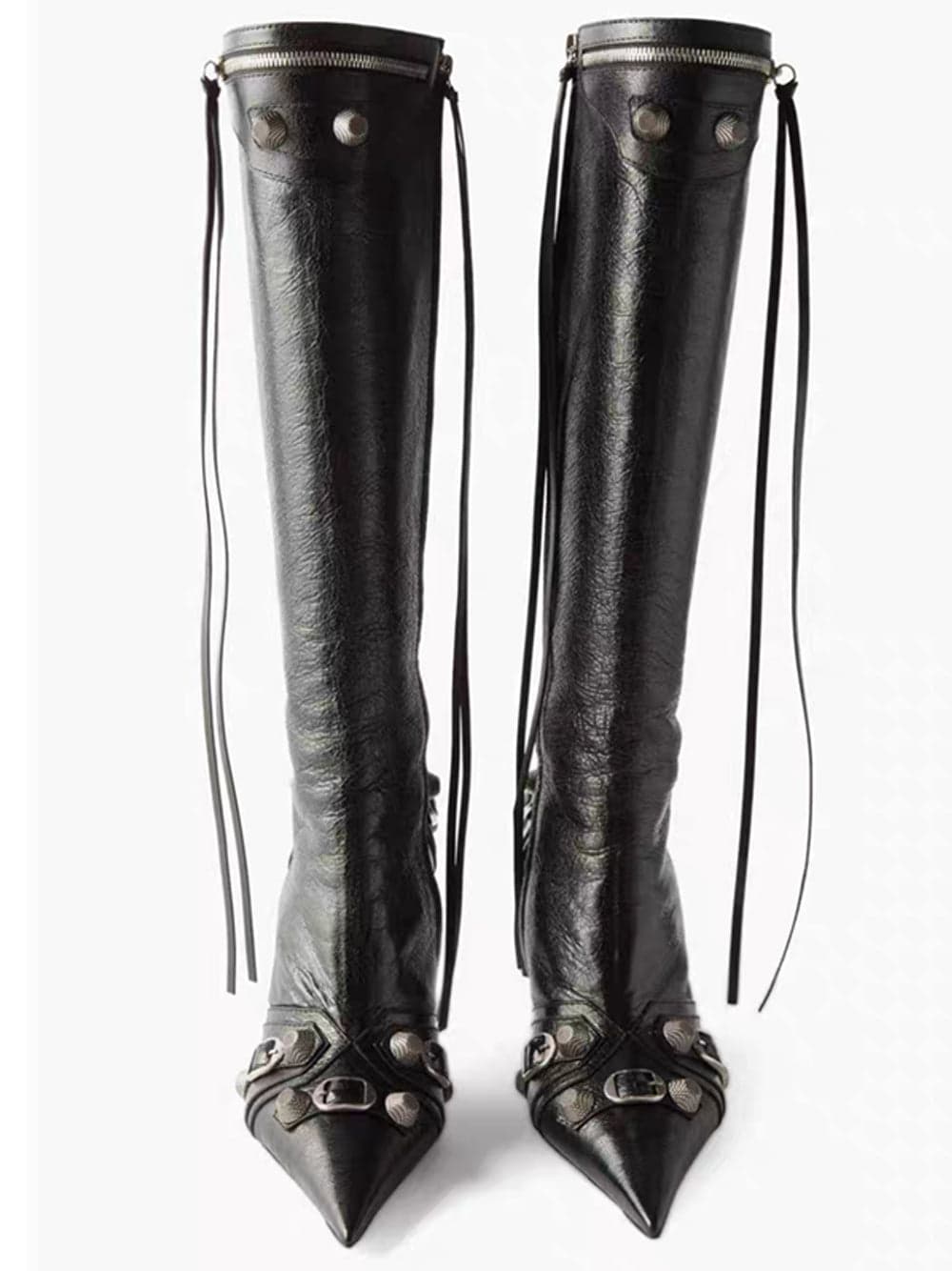Pointed Toe Mid-Calf Boots thumbnail 3