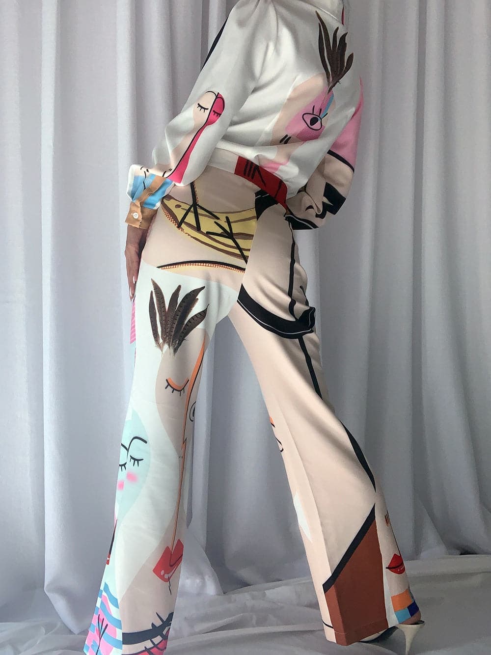 F3TISH Blouse & Pants Set + Shawl thumbnail 2