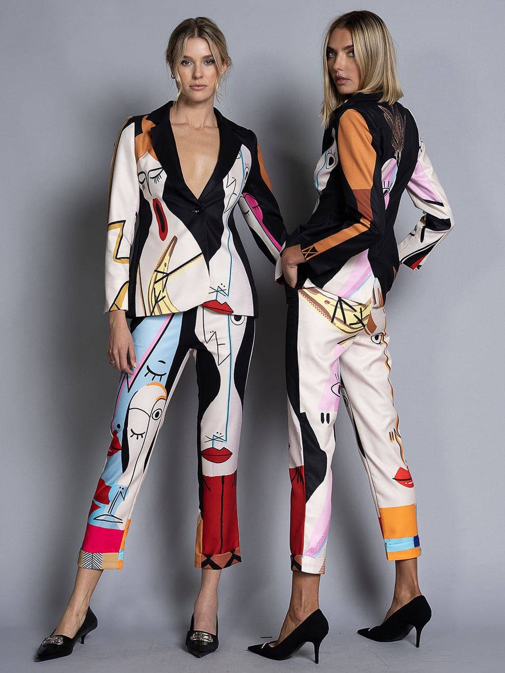 F3TISH Blazer + Pants Matching Set in Black thumbnail 2