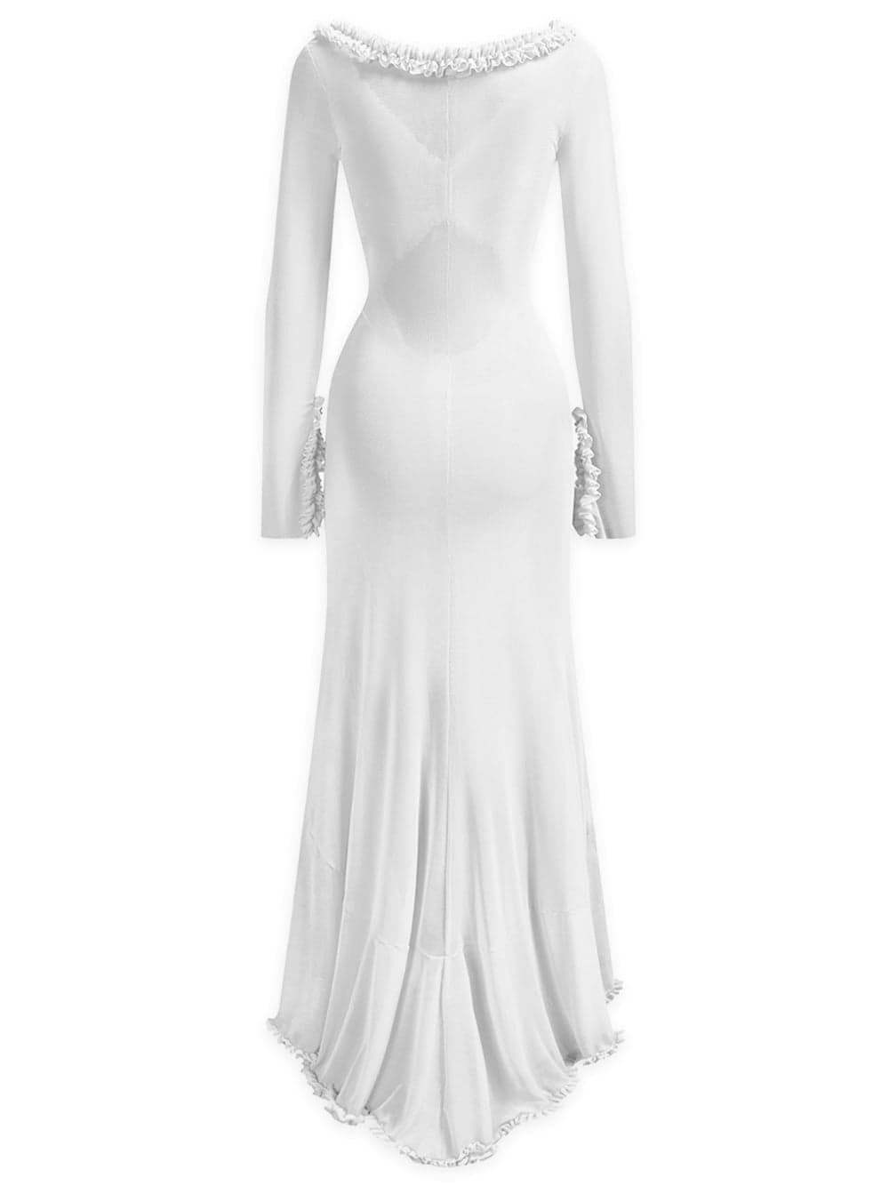 TOTTEME Maxi Dress in White thumbnail 2