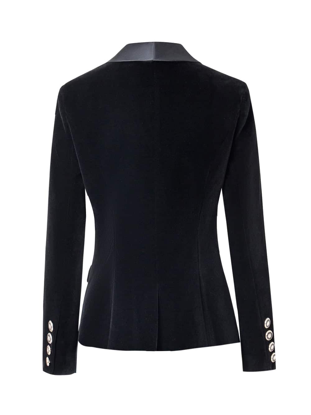 Double-breasted Velvet Blazer thumbnail 2