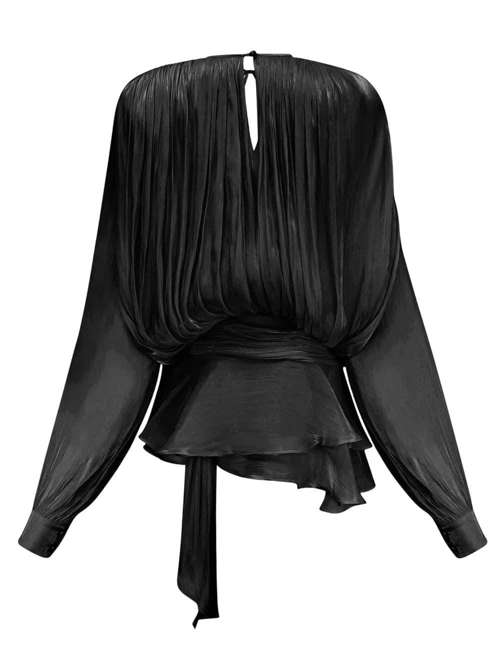 SSEE Ruffle Mini Dress in Black thumbnail 2
