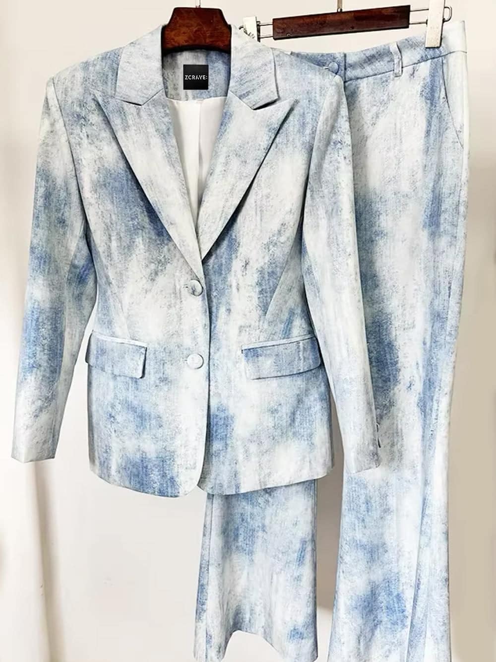 PRIMETTE Blazer & Pants Set in Blue