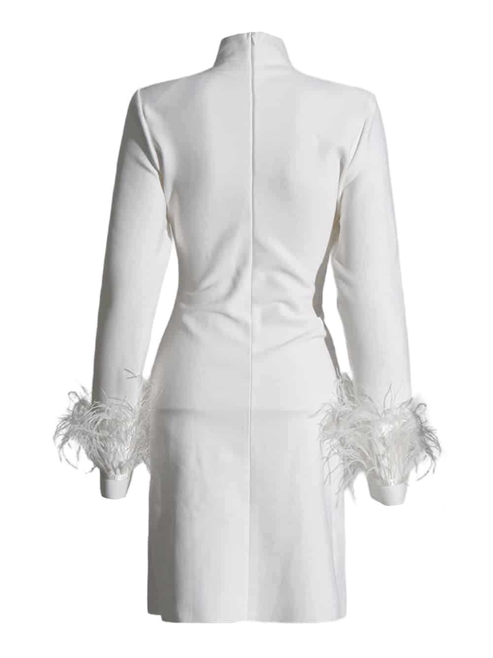 ANNETE Mini Dress in White thumbnail 4