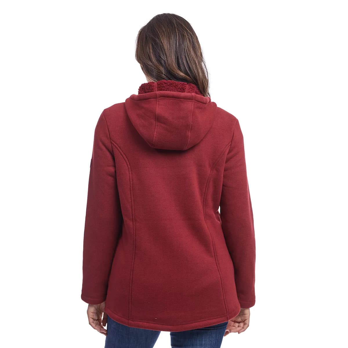 Women’s Portland Hooded Sueded-Fleece Jacket thumbnail 2