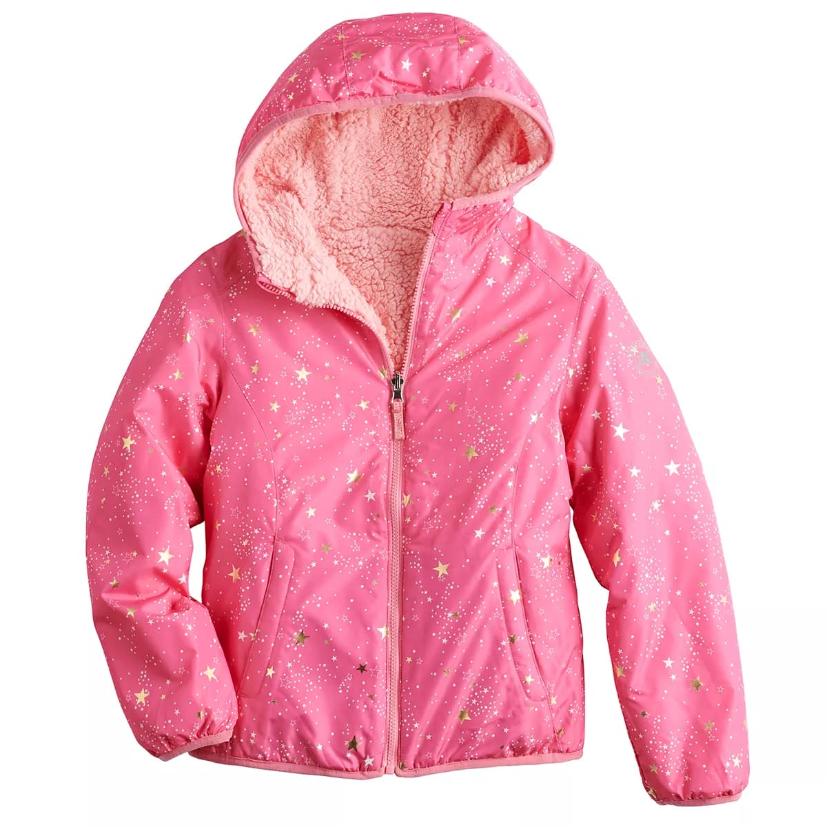 Girls 4-18 Luna Reversible Sherpa Jacket thumbnail 2