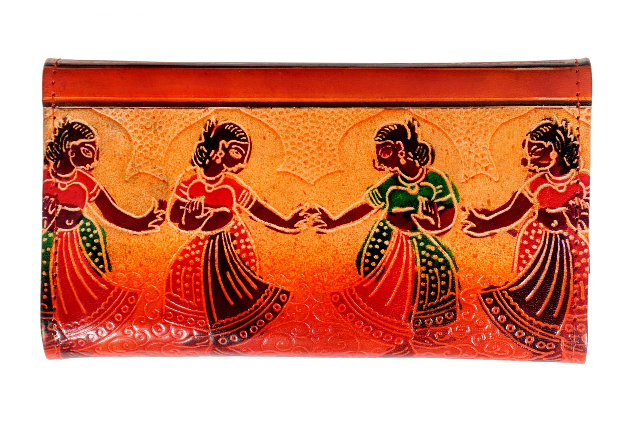 ZINT Shantiniketan Pure Leather Multi Colour Women’s Clutch Purse thumbnail 2