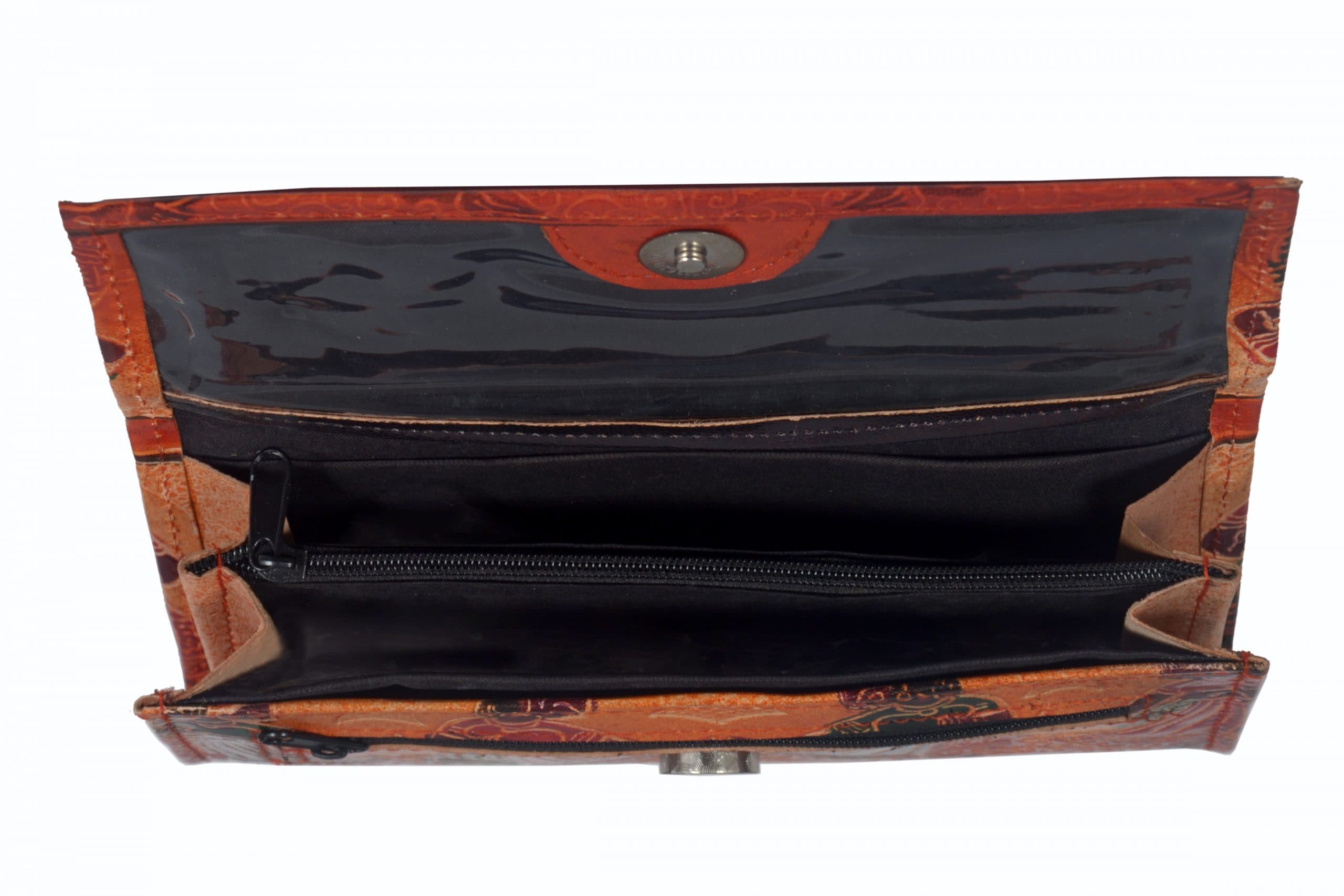 ZINT Shantiniketan Pure Leather Multi Colour Women’s Clutch Purse thumbnail 3