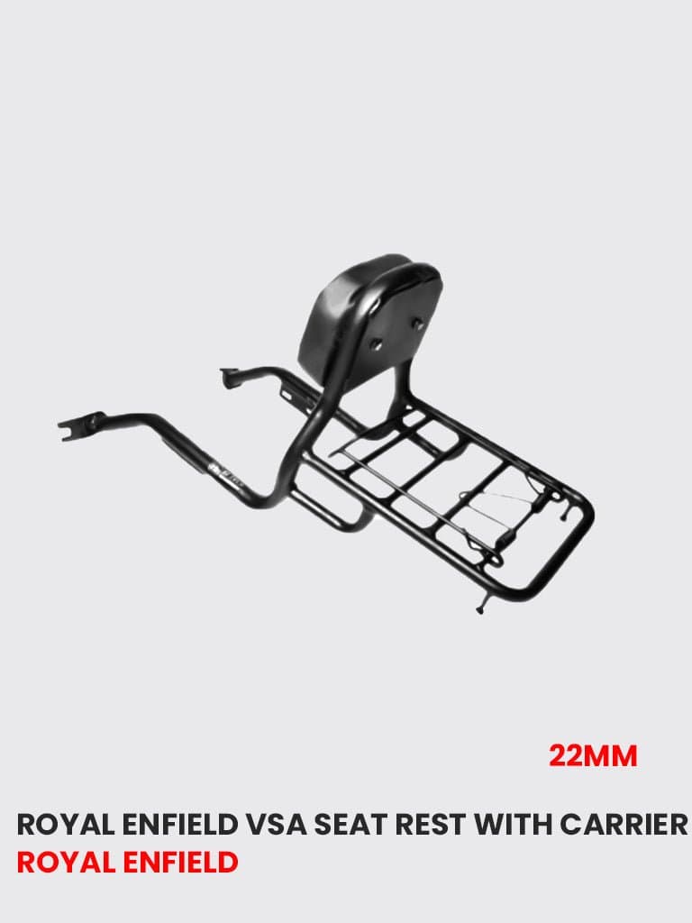 VSA Seat Rest with Carrier for Royal Enfield 22mm