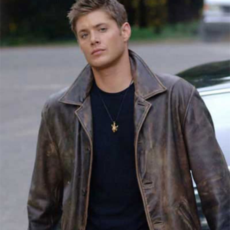 Supernatural Brown Dean Winchester Leather Trench Coat