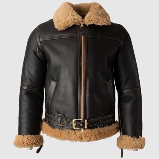 Lewis Battle SF Bomber Shearling Fur Jacket