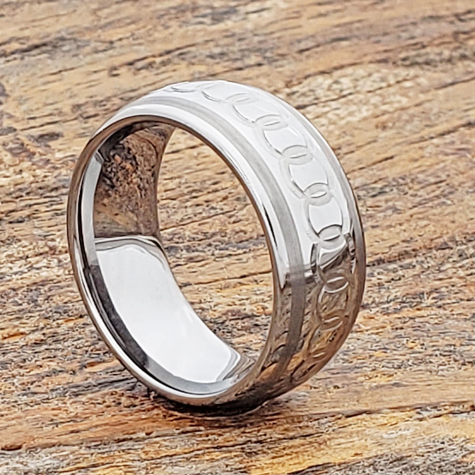 Sparta Chainlink Interlocking Signet Rings