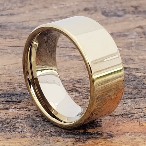 Europa Gold Classic Mens Tungsten Rings