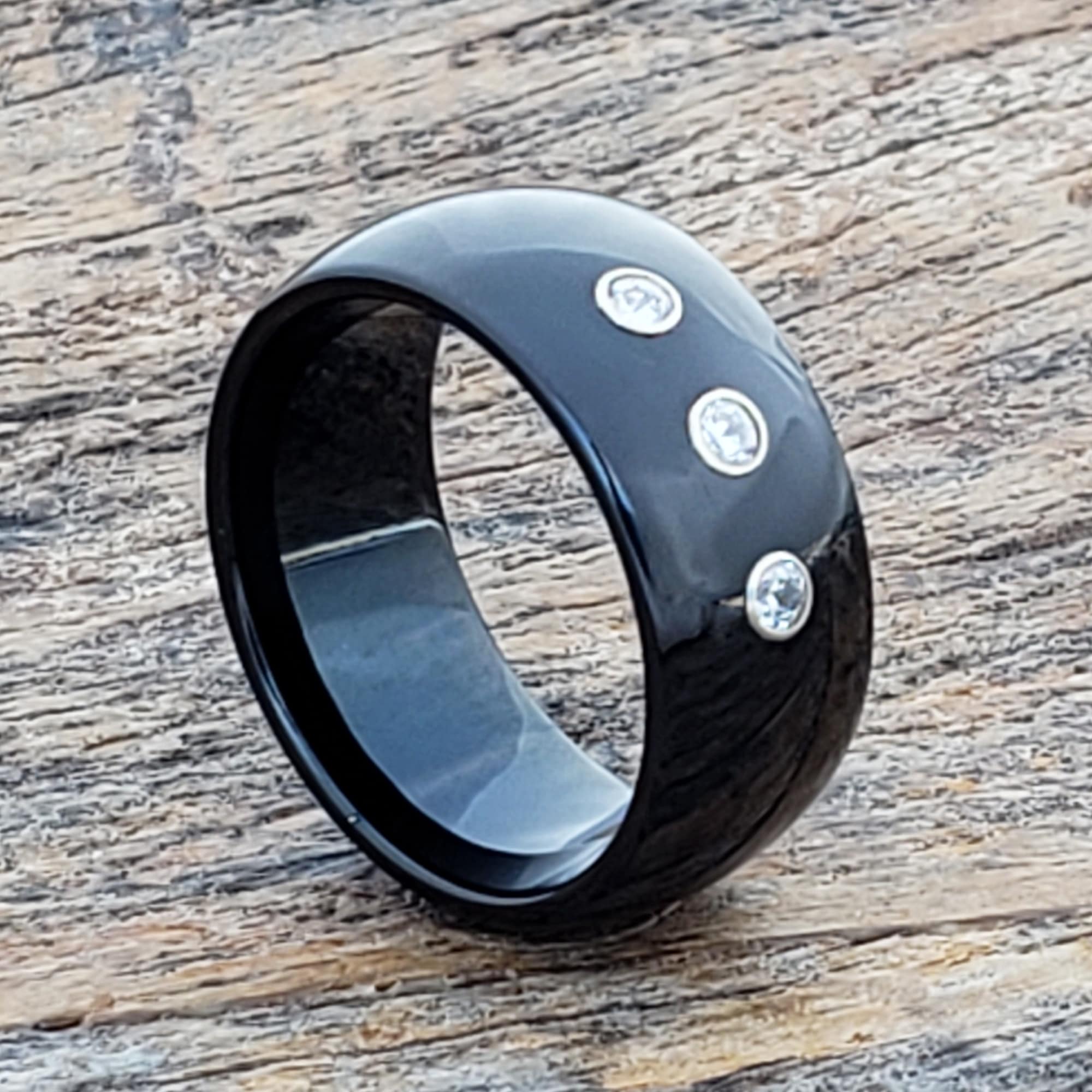 Prestige Gemstone Black Mens Diamond Rings